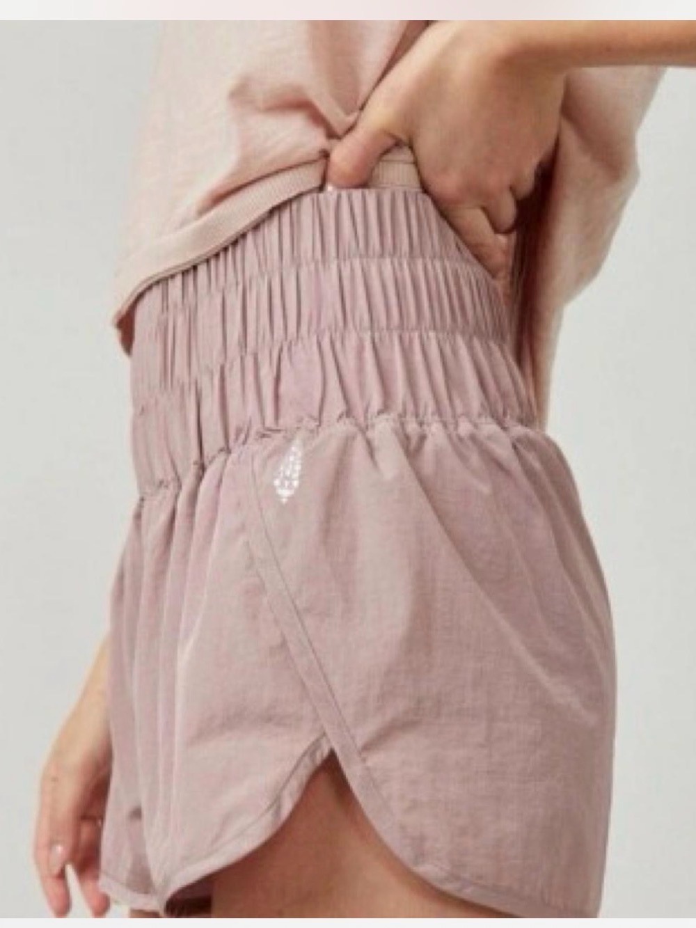 Free People Movement The Way Home Shorts Pink High Rise Athletic Size Medium